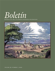 DOWNLOAD ONLY - BOLETIN Volume 36, No. 1, 2020 - Digital Download